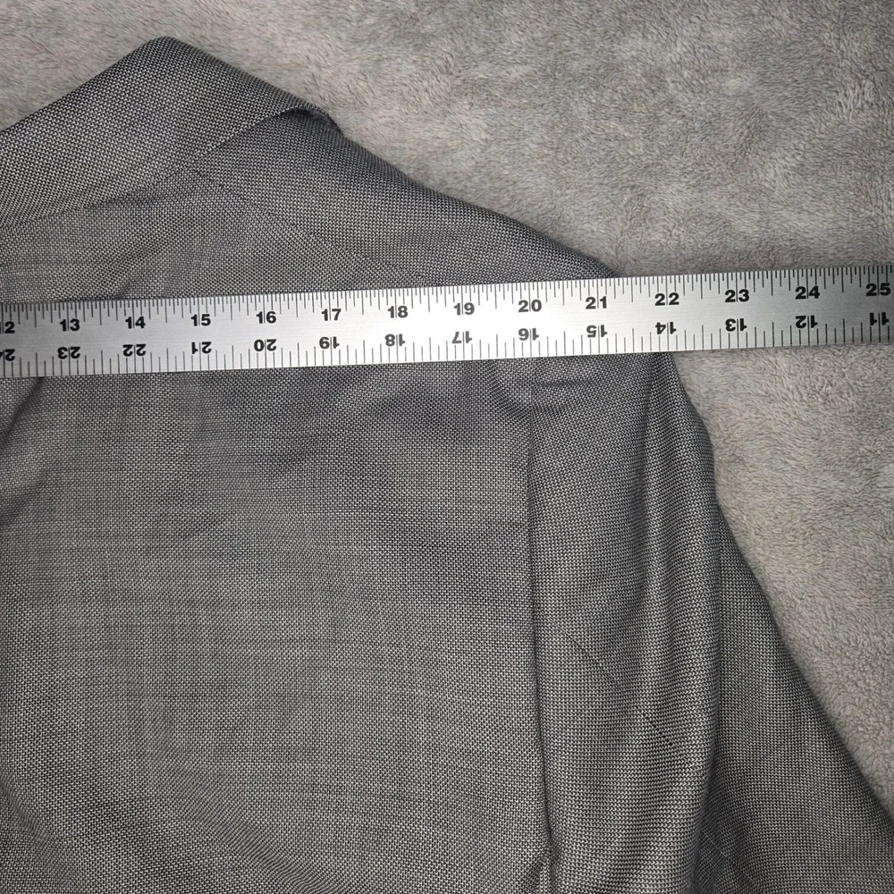 Canali Impeccabile Grey Wool Blazer Sport Coat Mens 58 R IT 48 R Made in Italy - Picture 7 of 12